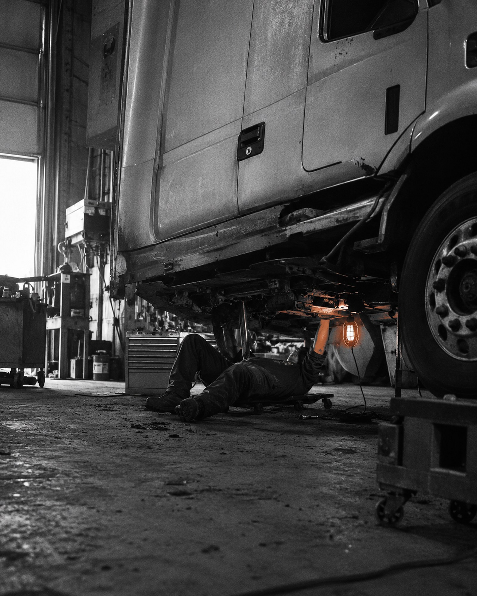 Diesel Mechanic tradesperson at work