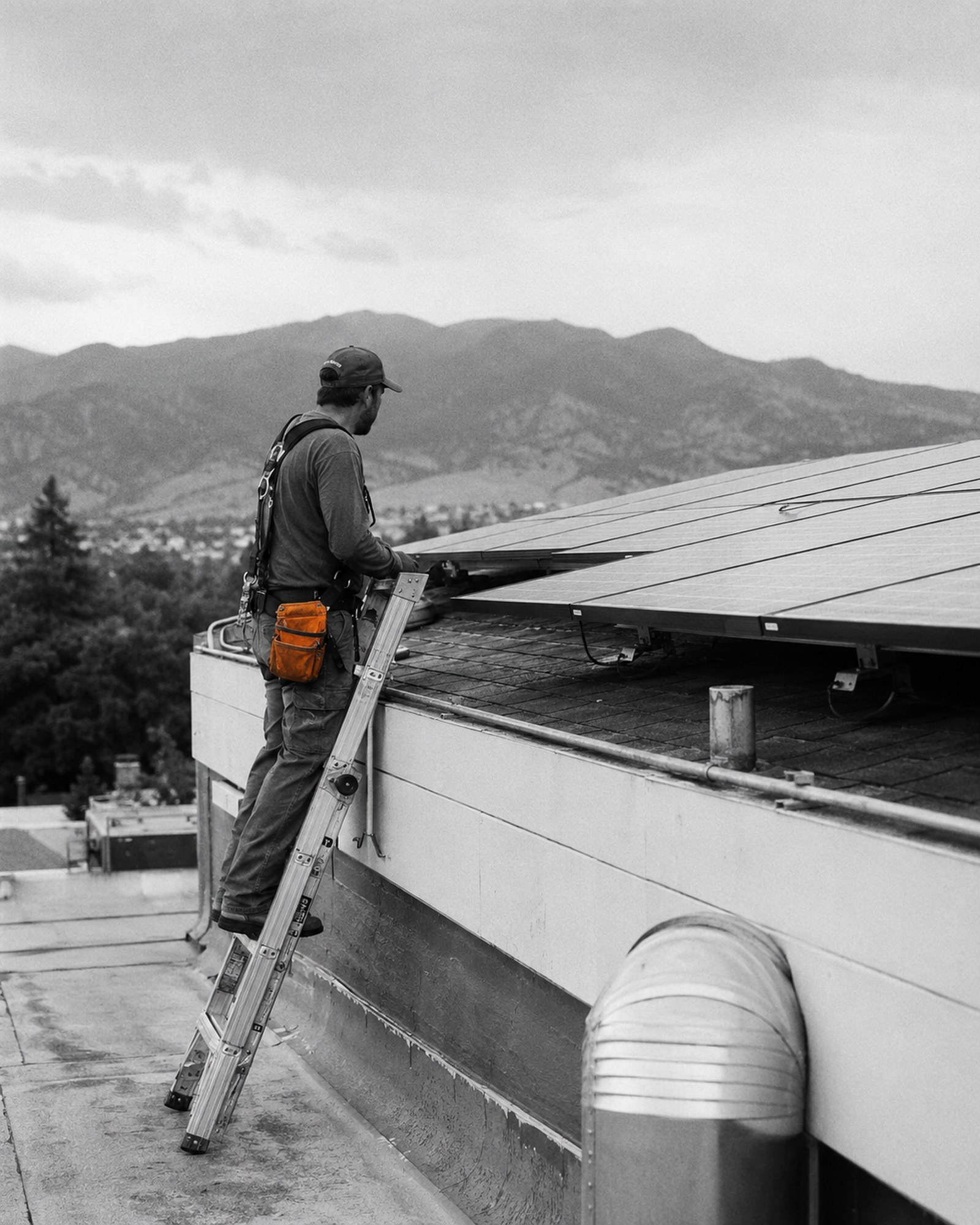 Solar Technician tradesperson at work